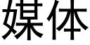 媒体 (黑体矢量字库)