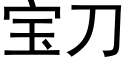 寶刀 (黑體矢量字庫)