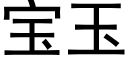 宝玉 (黑体矢量字库)