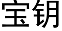 寶鑰 (黑體矢量字庫)