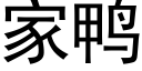 家鸭 (黑体矢量字库)