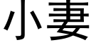 小妻 (黑体矢量字库)