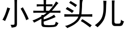 小老頭兒 (黑體矢量字庫)