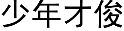 少年才俊 (黑体矢量字库)