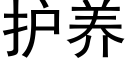 護養 (黑體矢量字庫)