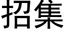 招集 (黑体矢量字库)