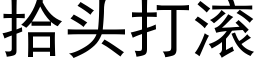 拾头打滚 (黑体矢量字库)