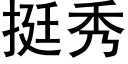 挺秀 (黑體矢量字庫)