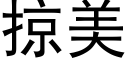 掠美 (黑體矢量字庫)