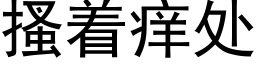 搔着癢處 (黑體矢量字庫)