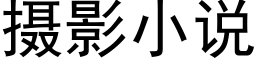 摄影小说 (黑体矢量字库)