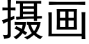 摄画 (黑体矢量字库)