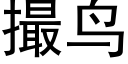 撮鸟 (黑体矢量字库)