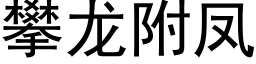 攀龍附鳳 (黑體矢量字庫)