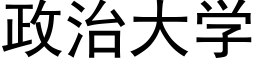 政治大学 (黑体矢量字库)