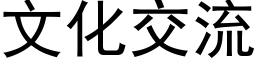 文化交流 (黑體矢量字庫)