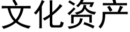 文化資産 (黑體矢量字庫)