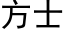 方士 (黑體矢量字庫)