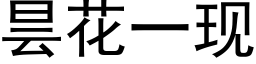 昙花一現 (黑體矢量字庫)