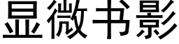 顯微書影 (黑體矢量字庫)