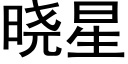 晓星 (黑体矢量字库)