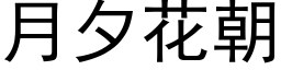 月夕花朝 (黑體矢量字庫)