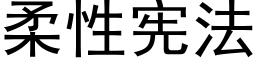 柔性憲法 (黑體矢量字庫)