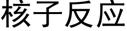 核子反应 (黑体矢量字库)