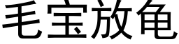 毛宝放龟 (黑体矢量字库)