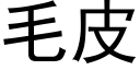 毛皮 (黑體矢量字庫)