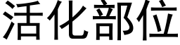 活化部位 (黑体矢量字库)