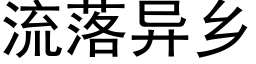 流落異鄉 (黑體矢量字庫)