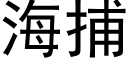 海捕 (黑体矢量字库)