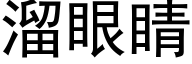 溜眼睛 (黑体矢量字库)