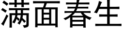 滿面春生 (黑體矢量字庫)