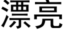 漂亮 (黑體矢量字庫)