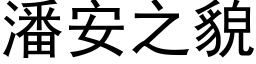 潘安之貌 (黑体矢量字库)