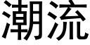 潮流 (黑體矢量字庫)