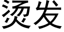 燙發 (黑體矢量字庫)