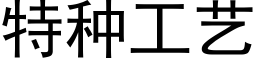 特种工艺 (黑体矢量字库)