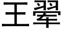 王翚 (黑體矢量字庫)