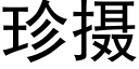 珍攝 (黑體矢量字庫)