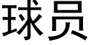 球員 (黑體矢量字庫)