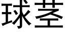 球莖 (黑體矢量字庫)