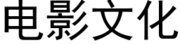 电影文化 (黑体矢量字库)