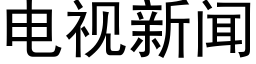 电视新闻 (黑体矢量字库)