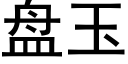 盘玉 (黑体矢量字库)