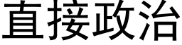 直接政治 (黑體矢量字庫)