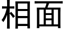 相面 (黑體矢量字庫)