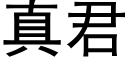 真君 (黑體矢量字庫)